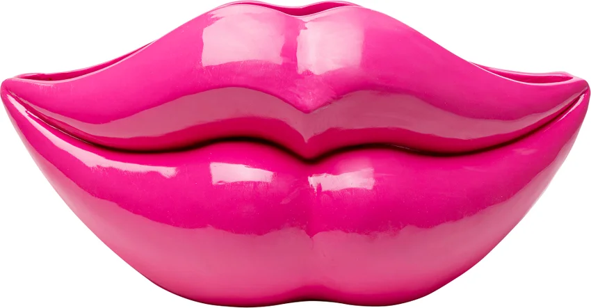 Vase Lippenkunst Pink 59 cm