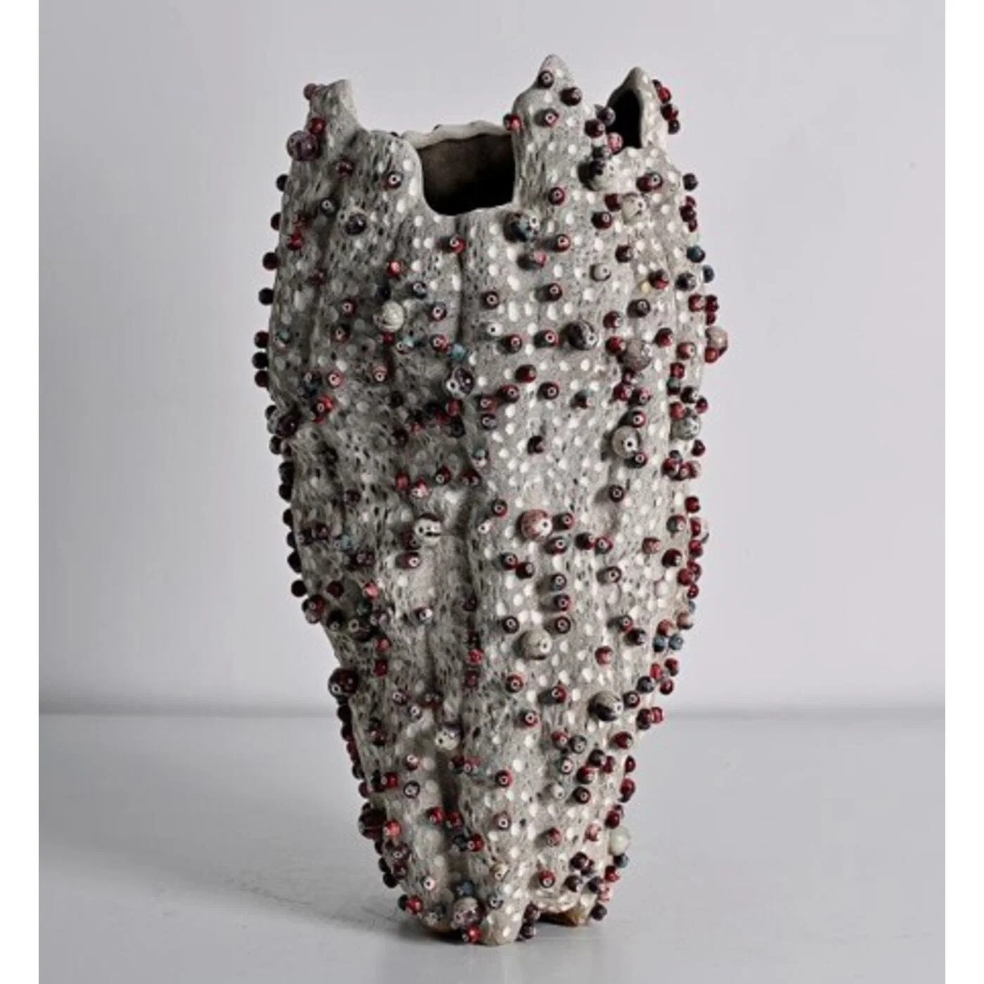 Vase Perlennoppen Grau 53 cm