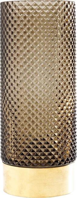 Vase Rautenstruktur Dunkelgrün 25 cm