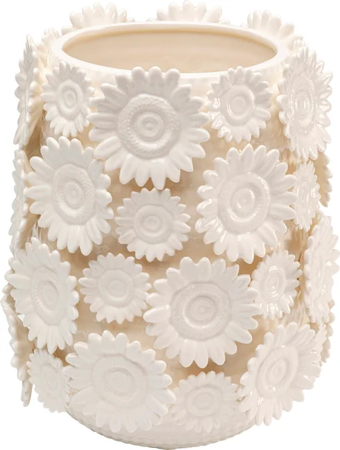 Vase Sonnenblumen Weiß 30 cm