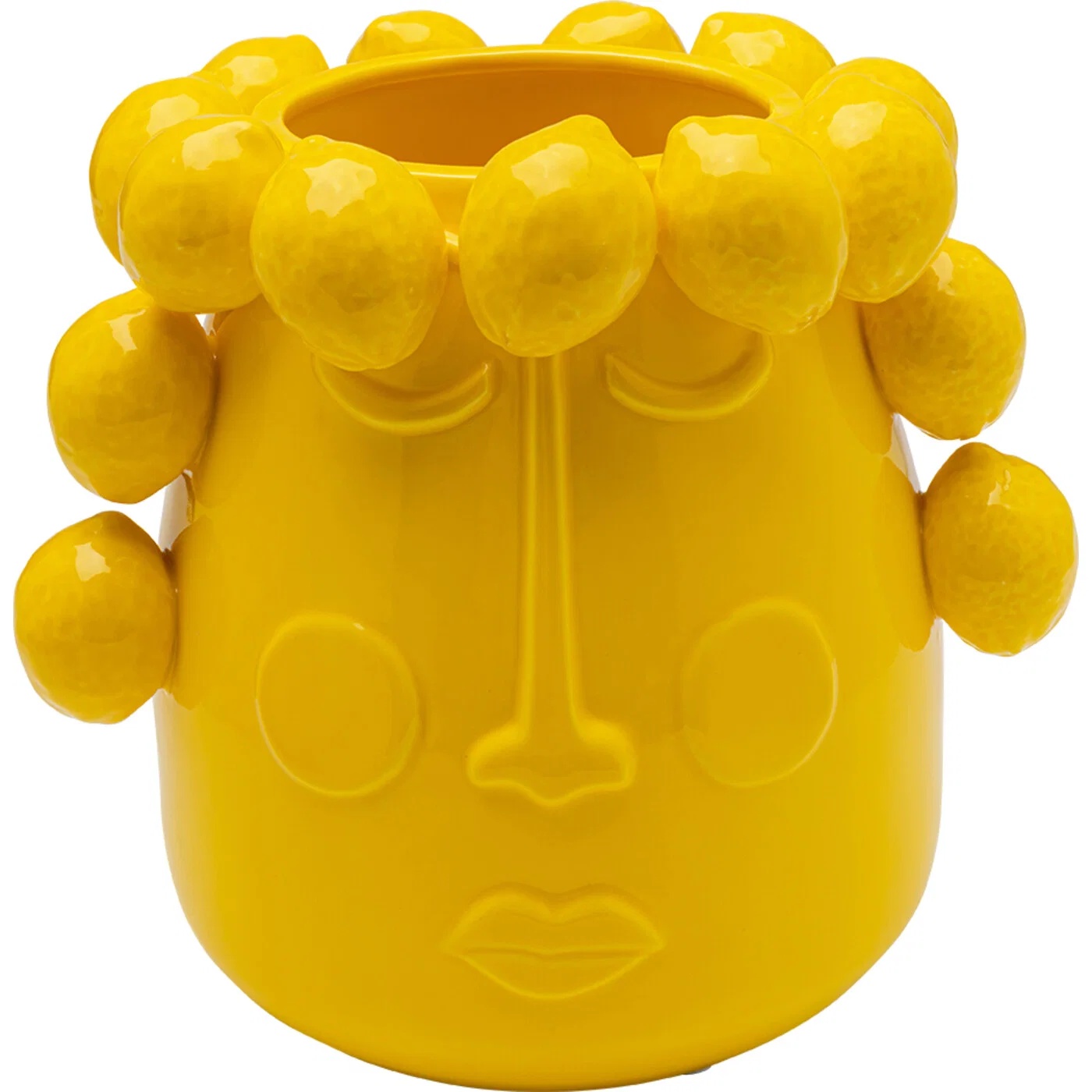 Vase Zitronengesicht Gelb 24 cm