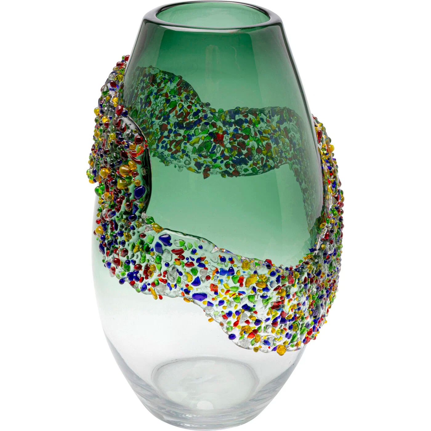 Vase Farbglitzer 33 cm