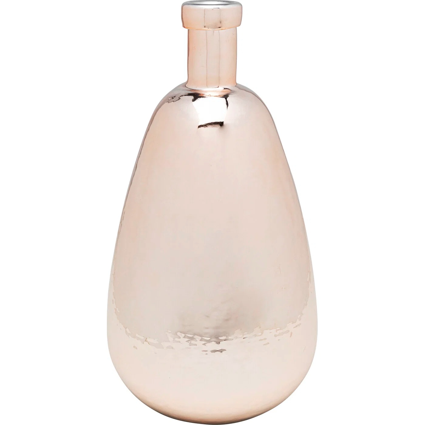 Vase Flaschenglas Roségold 46 cm