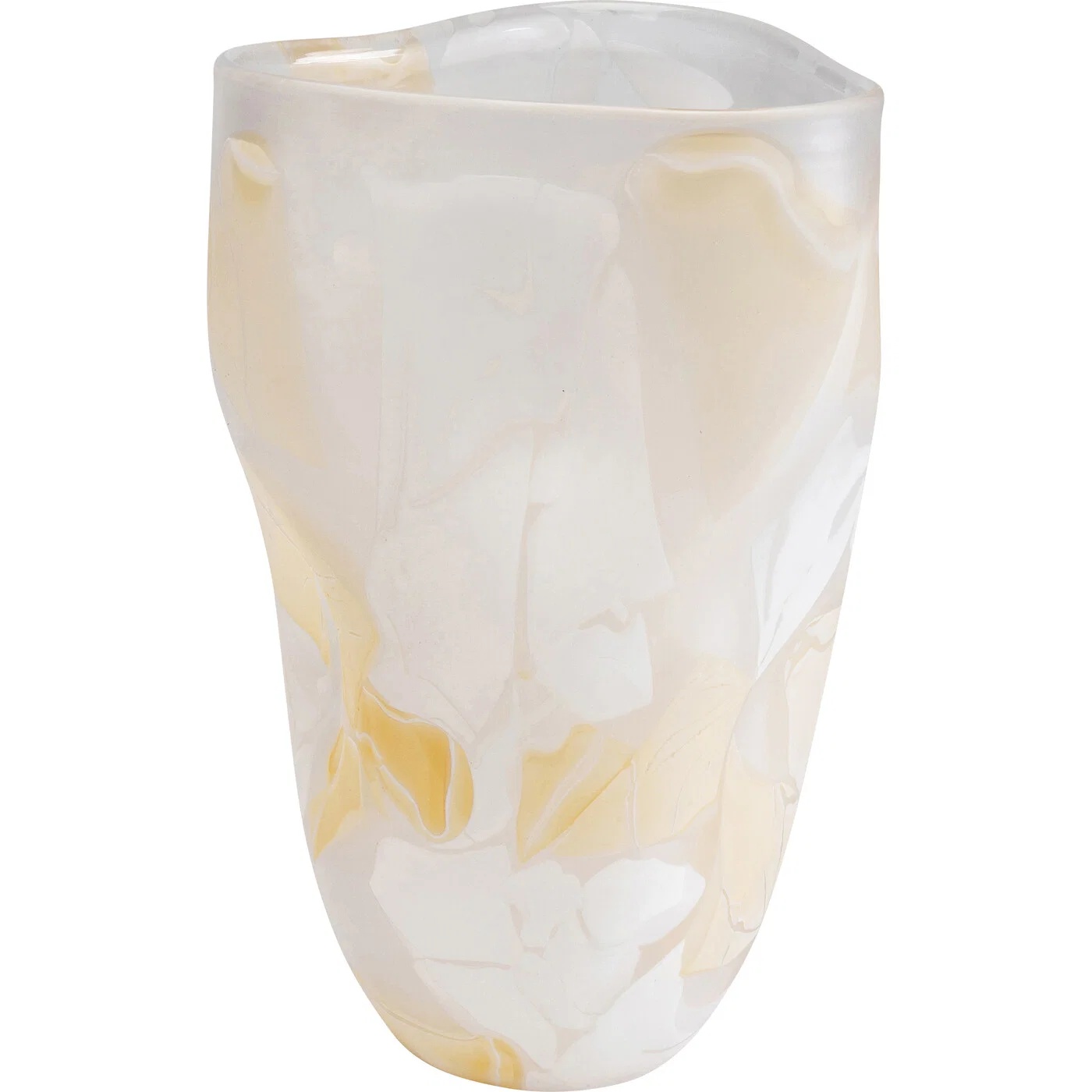 Vase Glasflamme Beige 28 cm
