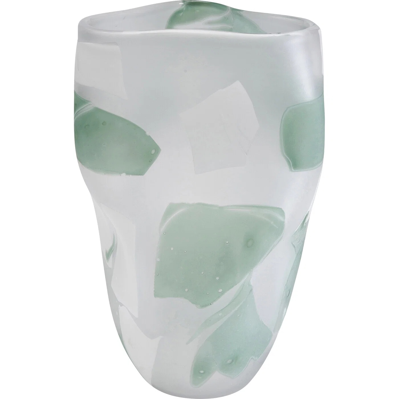 Vase Glasflamme Grün 28 cm
