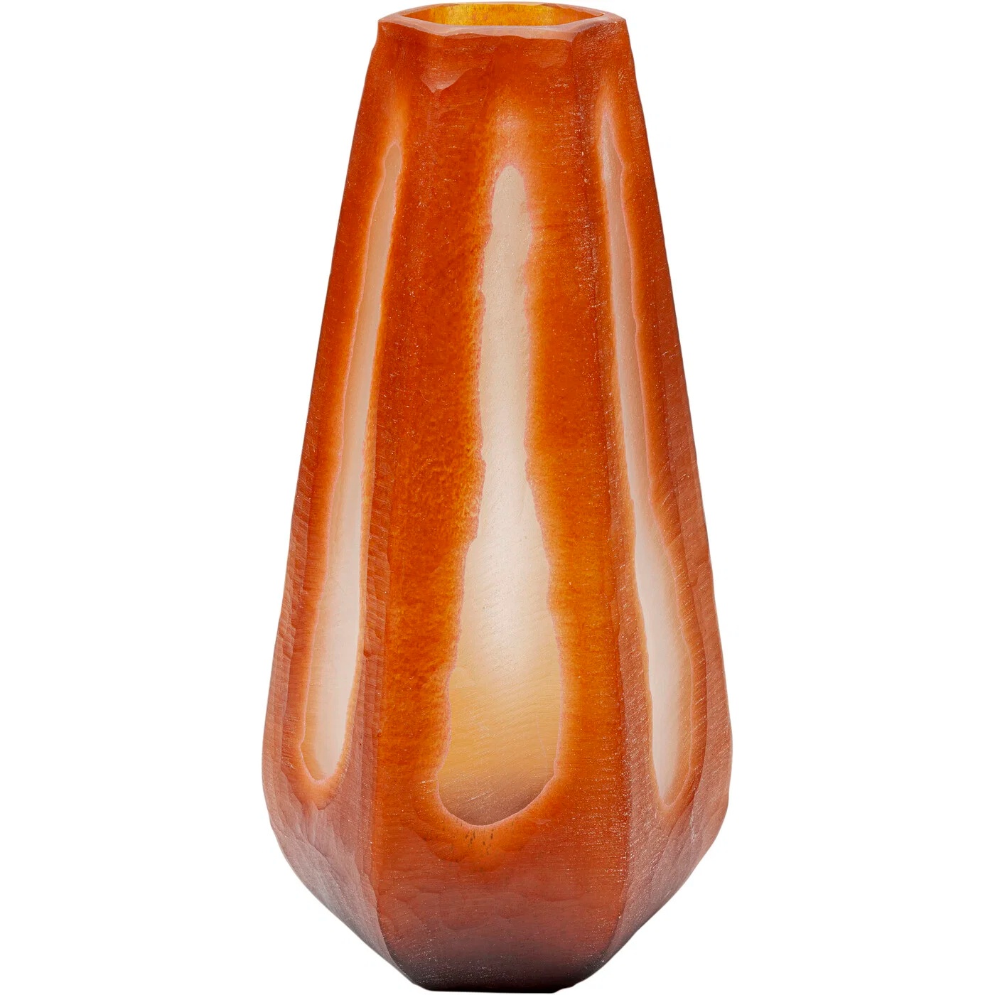 Vase Glasflamme Rot 36 cm