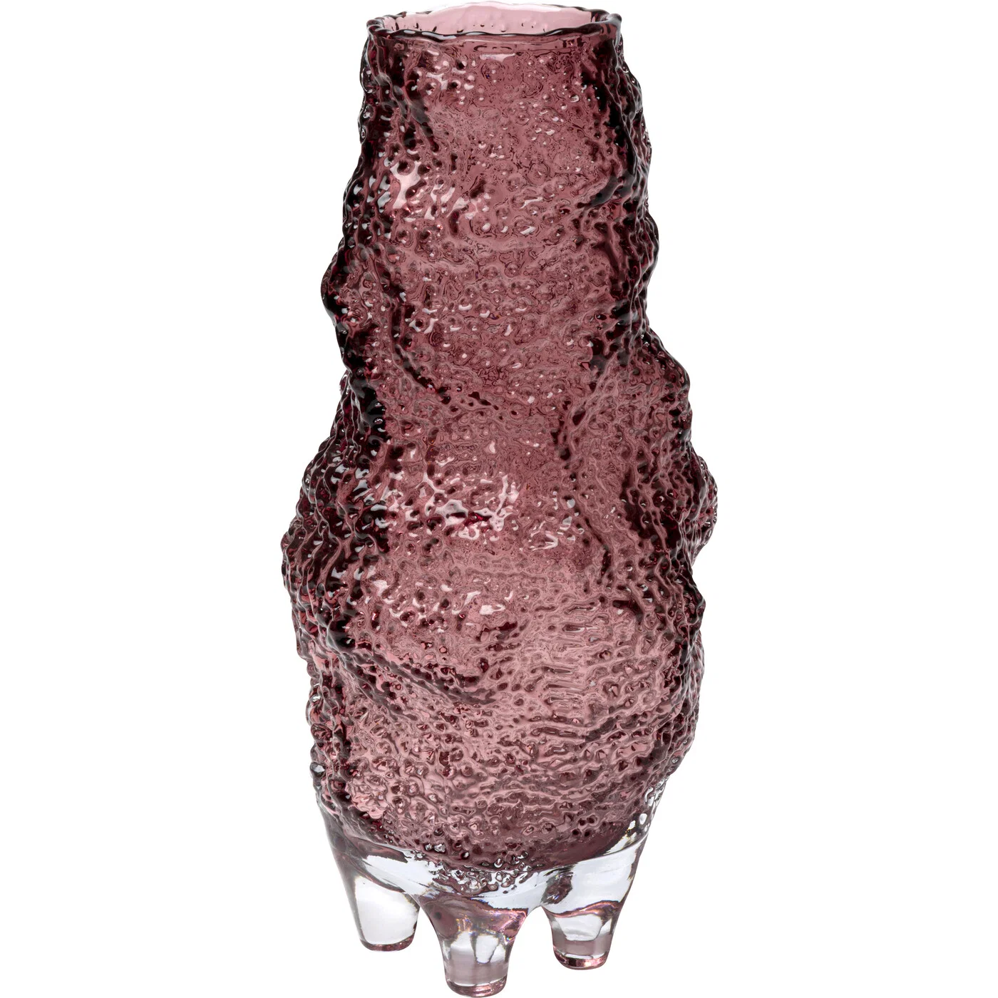 Vase Glaswelle Rot 41 cm