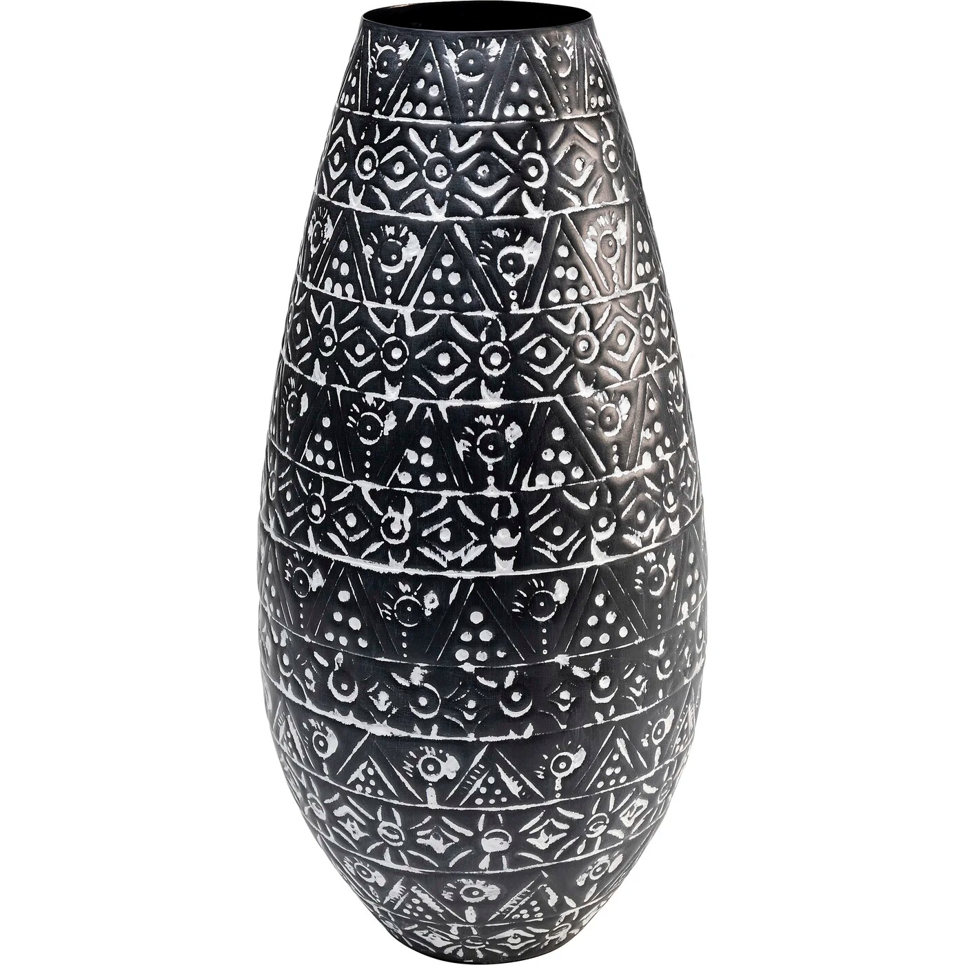Vase Strichornament 41 cm