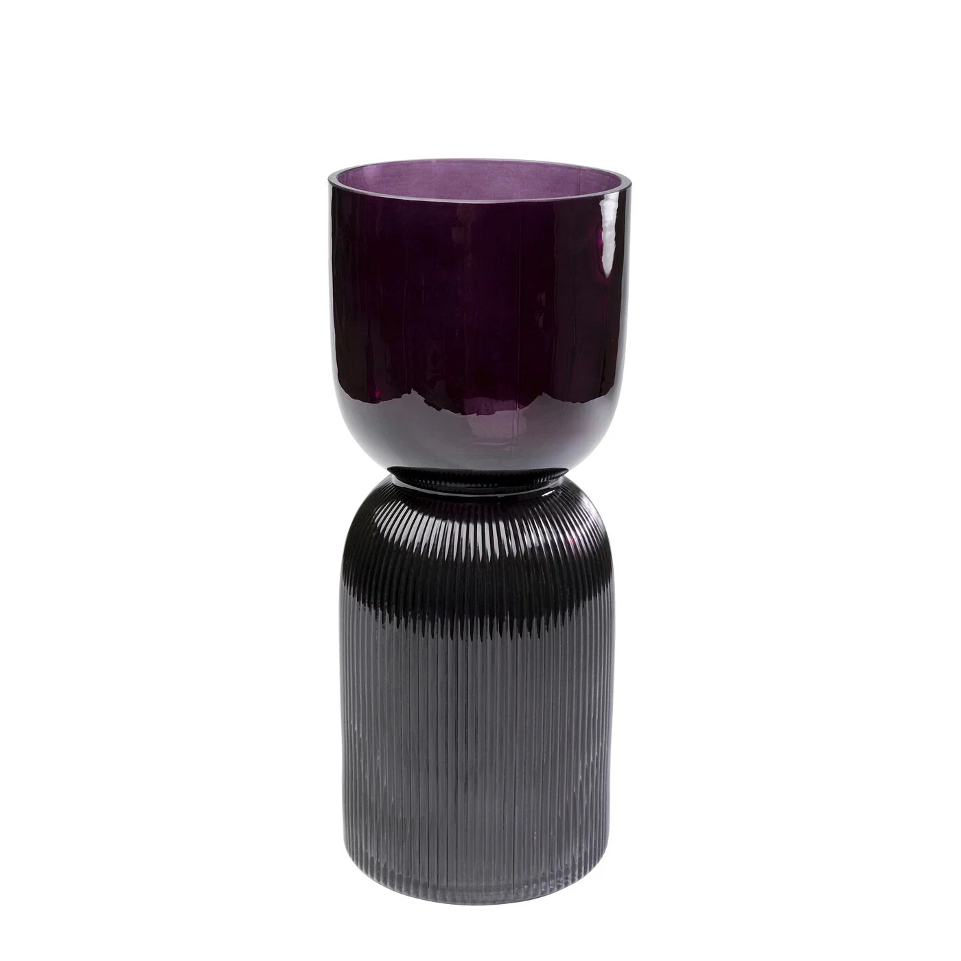 Vase Zweiklang Rosa-Grau 40 cm