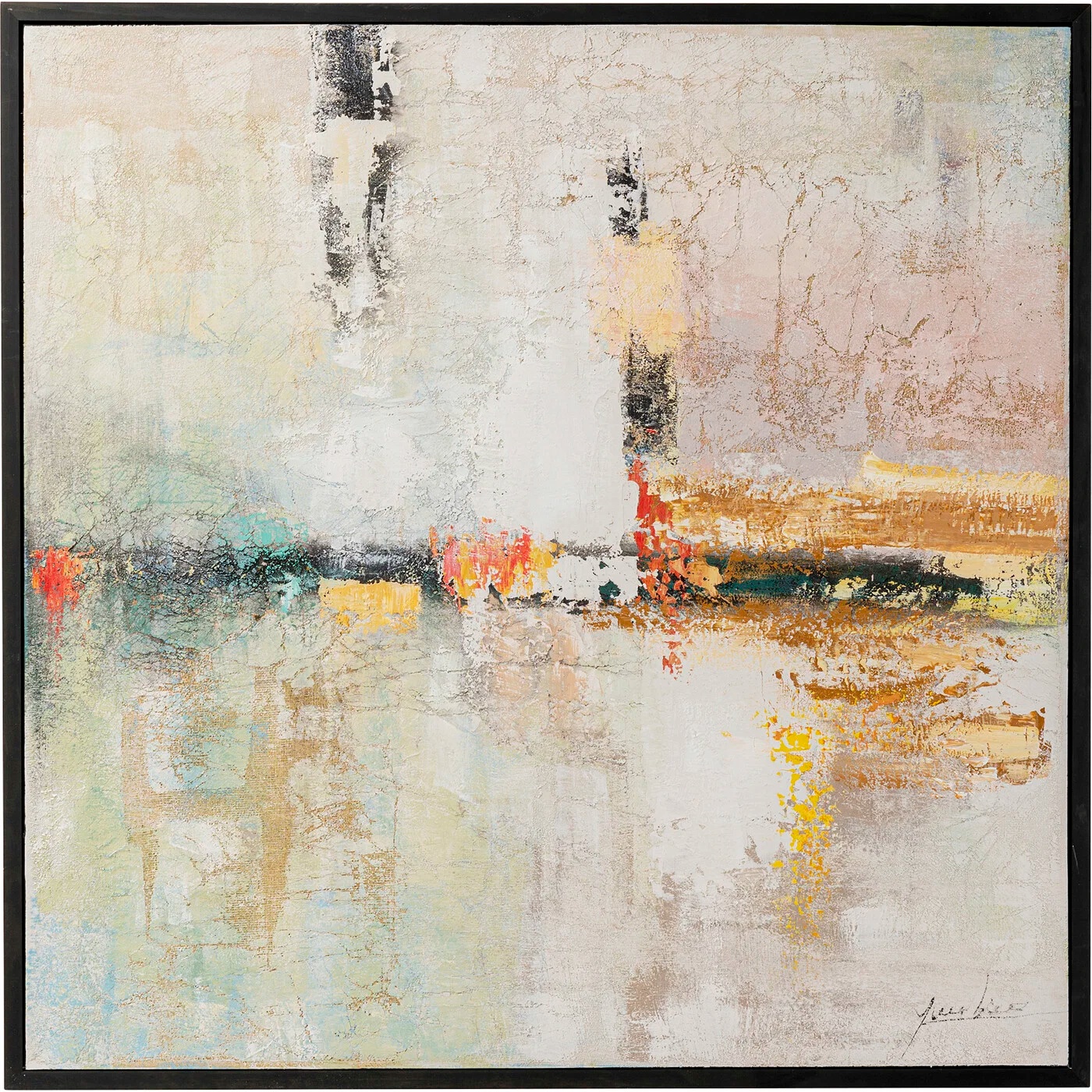 Wandbild Abstrakter Horizont 120 × 120 cm