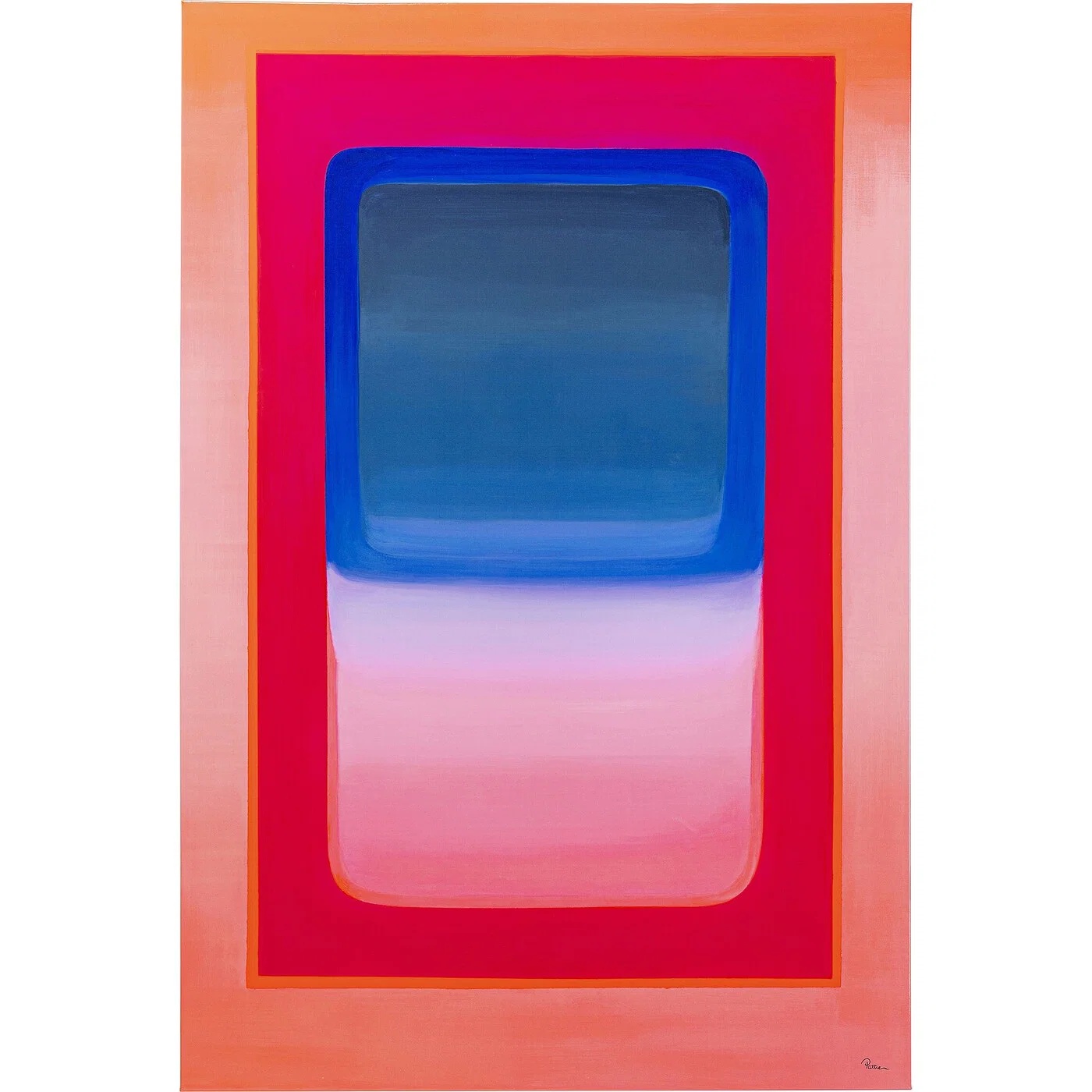 Wandbild Abstraktes Farbfenster 100 × 150 cm