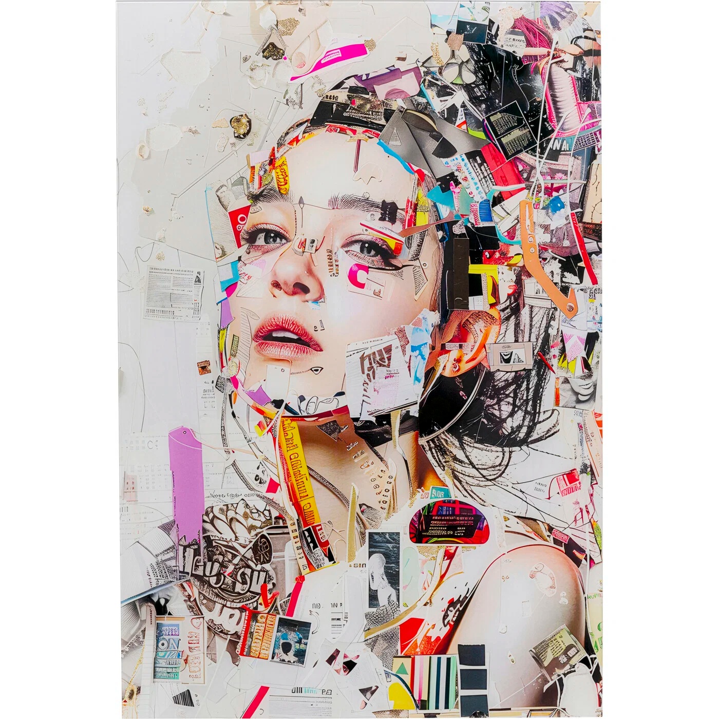 Wandbild Abstraktes Pop-Art-Porträt 80 × 120 cm