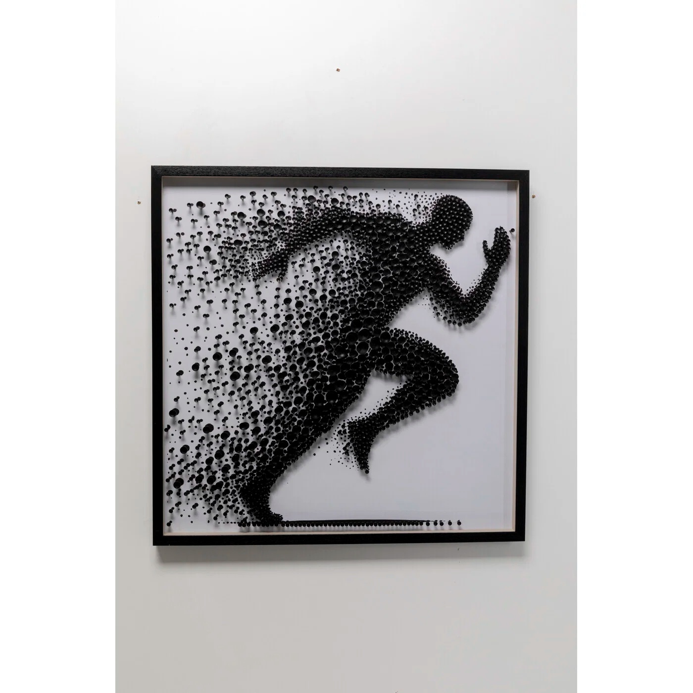 Wandbild Bewegung Schwarz-Weiß 100 × 100 cm
