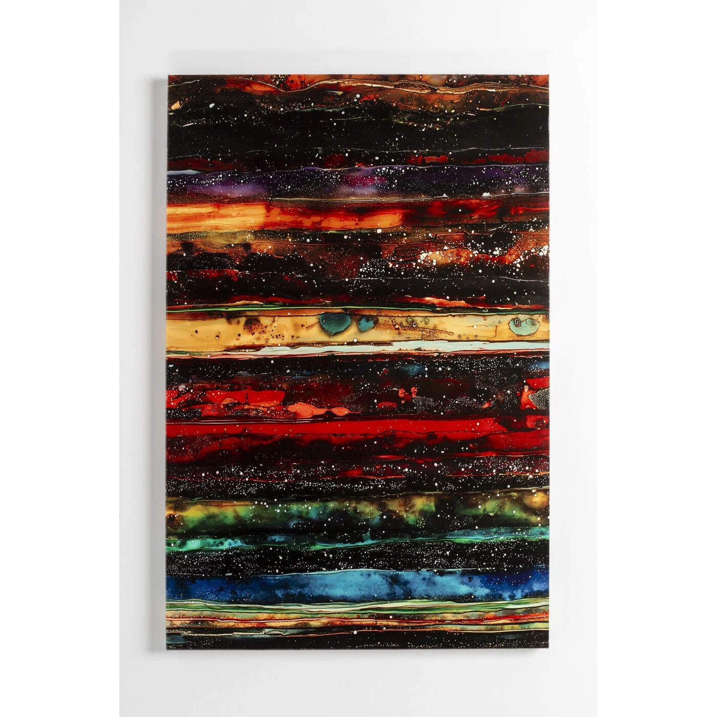 Wandbild Farbspuren Bunt 80 × 120 cm