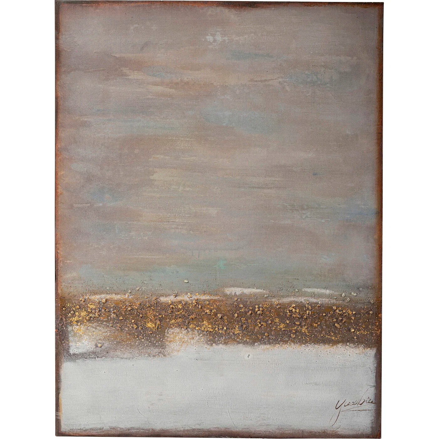 Wandbild Goldhorizont 90 × 120 cm
