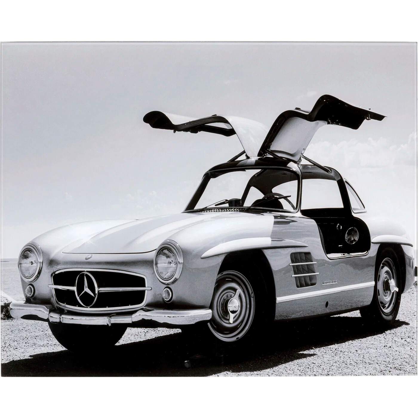 Wandbild Oldtimer mit Flügeltüren 40 × 50 cm