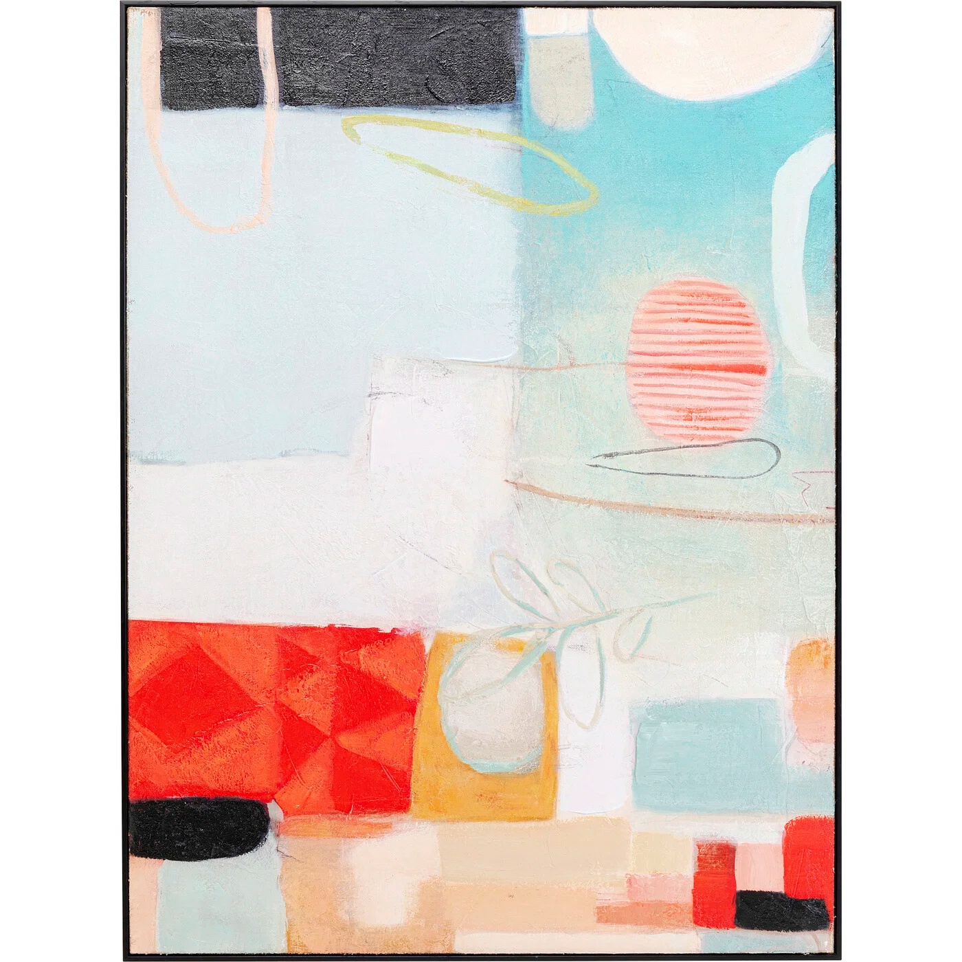 Wandbild Pastellgeometrie 90 × 120 cm