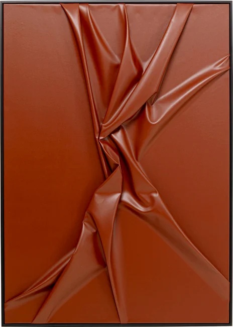 Wandbild Plastischer Knoten in Braun 100 × 140 cm