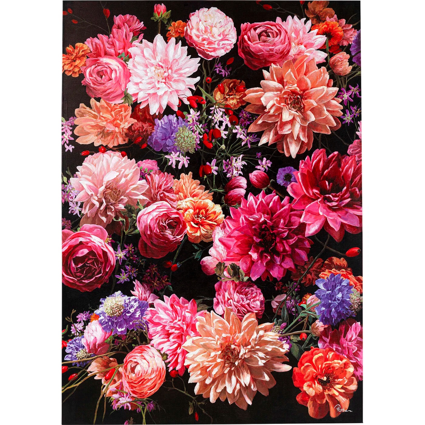 Wandbild Rosenblüten 140 × 200 cm