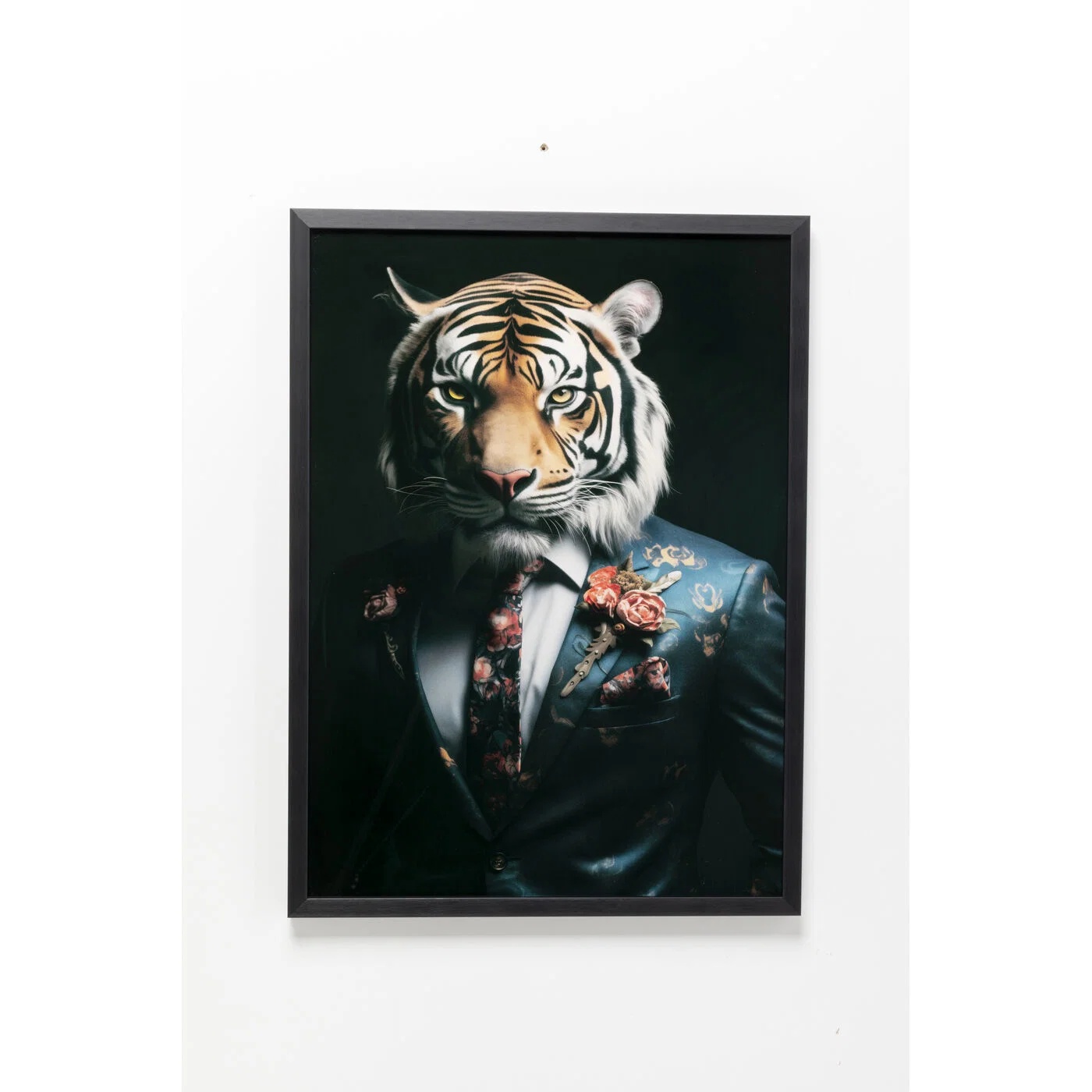 Wandbild Tiger im Anzug 50 × 70 cm