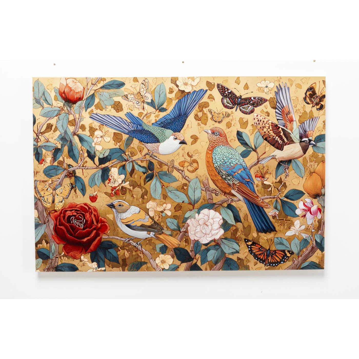Wandbild Tropenvögel 120 × 80 cm