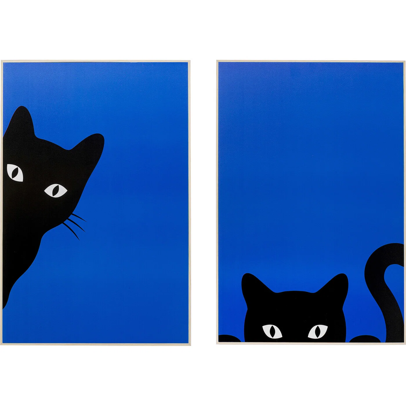 Wandbilder Katzenpaar – 2er-Set