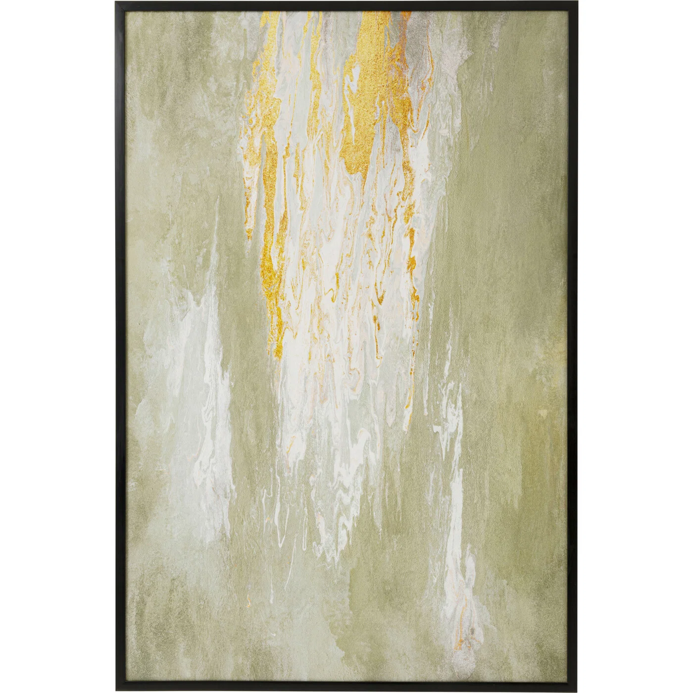 Wandbild Farbkomposition Grün 80 × 120 cm