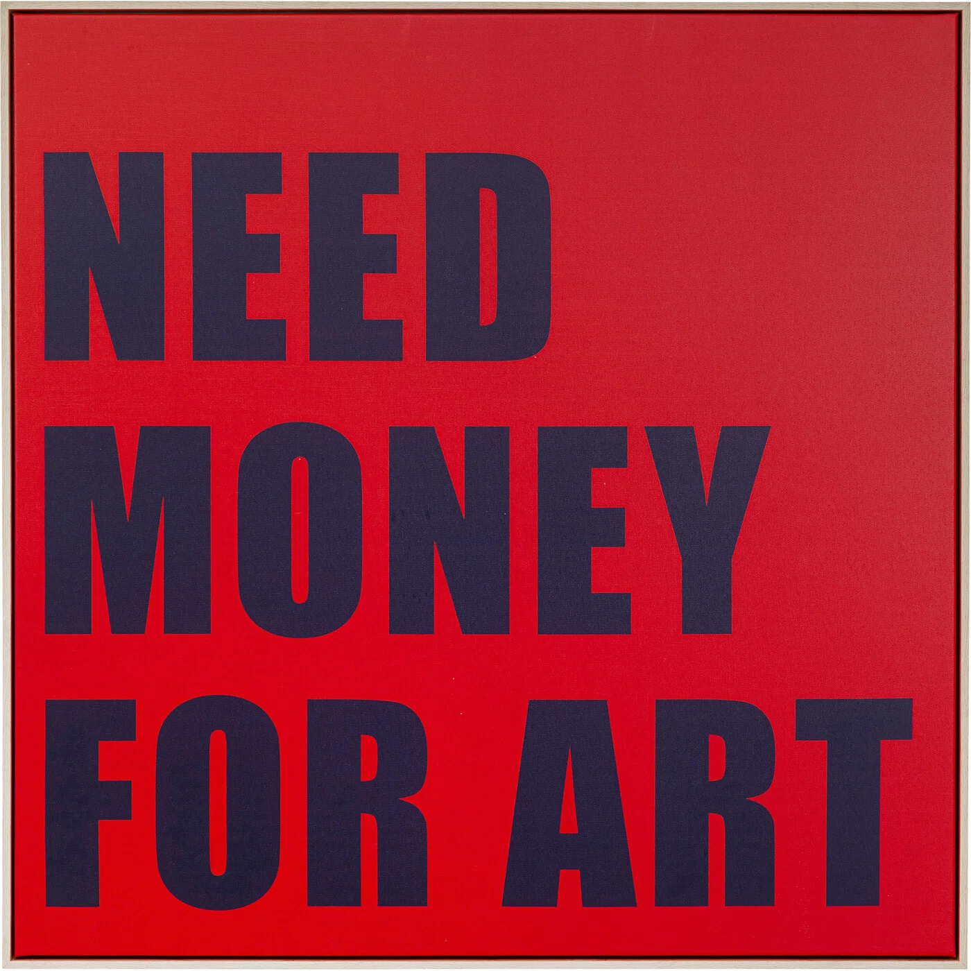 Wandbild Geldgedanken 80 × 80 cm