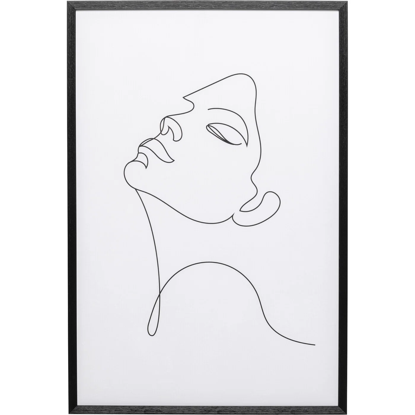 Wandbild Gesichtslinie 63 × 93 cm