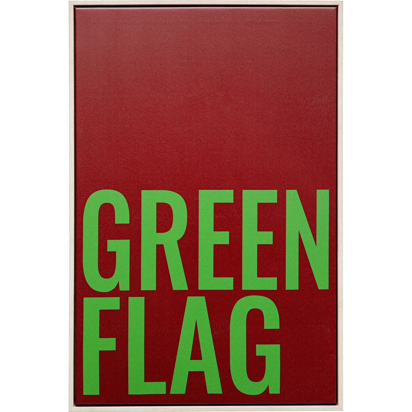 Wandbild Grüne Botschaft 40 × 60 cm