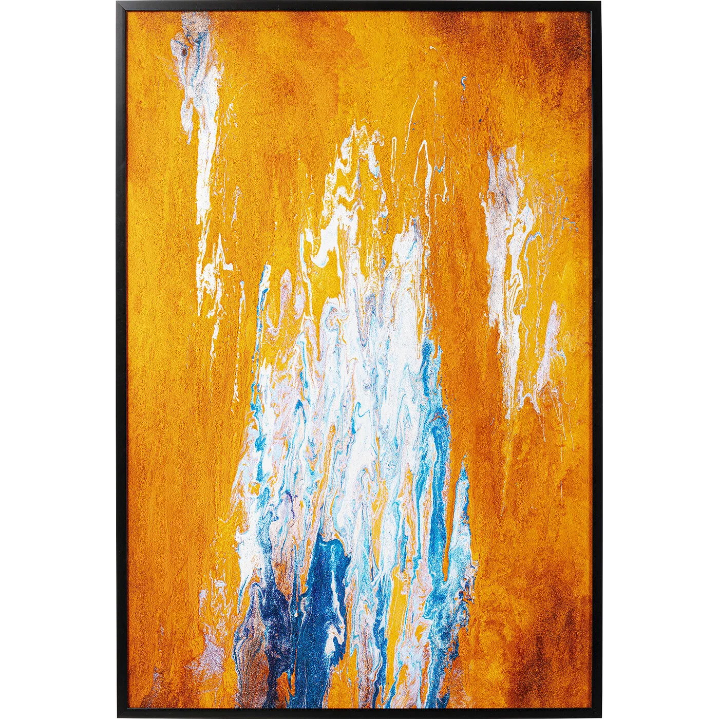 Wandbild Kunstformen Orange 80 × 120 cm