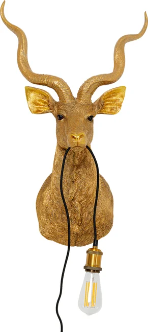 Wandleuchte Goldziege 45 × 74 cm