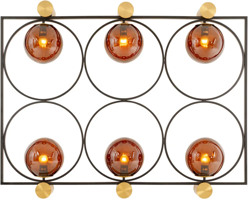 Wandleuchte Kreisbalance 96 × 122 cm