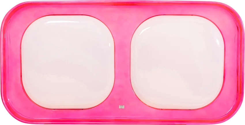 Wandleuchte Wolkenband Pink 202 cm
