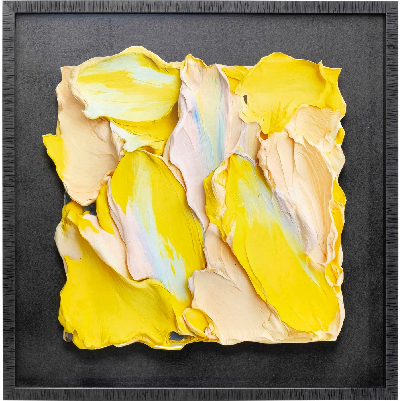 Wandobjekt Gelbe Farbfelder 80 × 80 cm