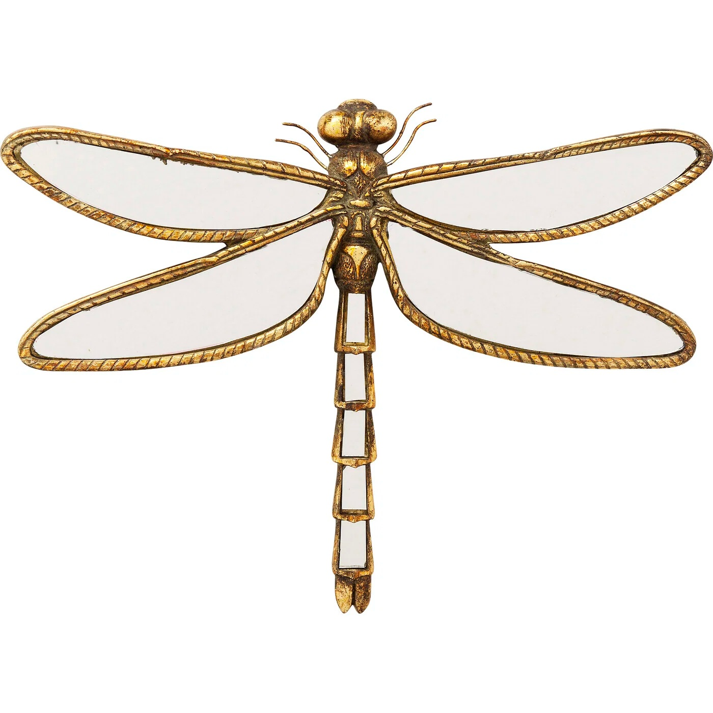 Wandobjekt Libelle Gold 35 × 27 cm