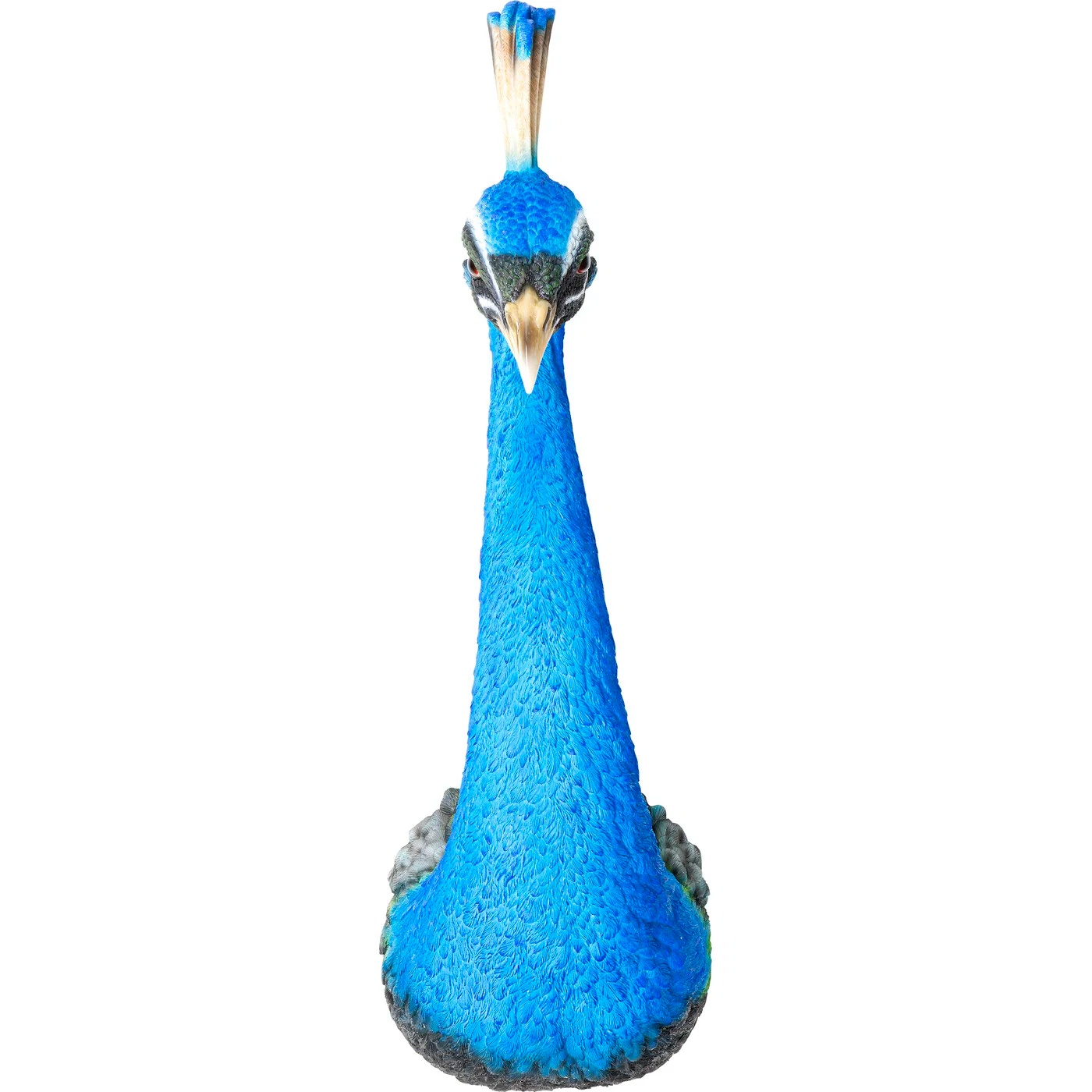 Wandobjekt Pfau in Blau