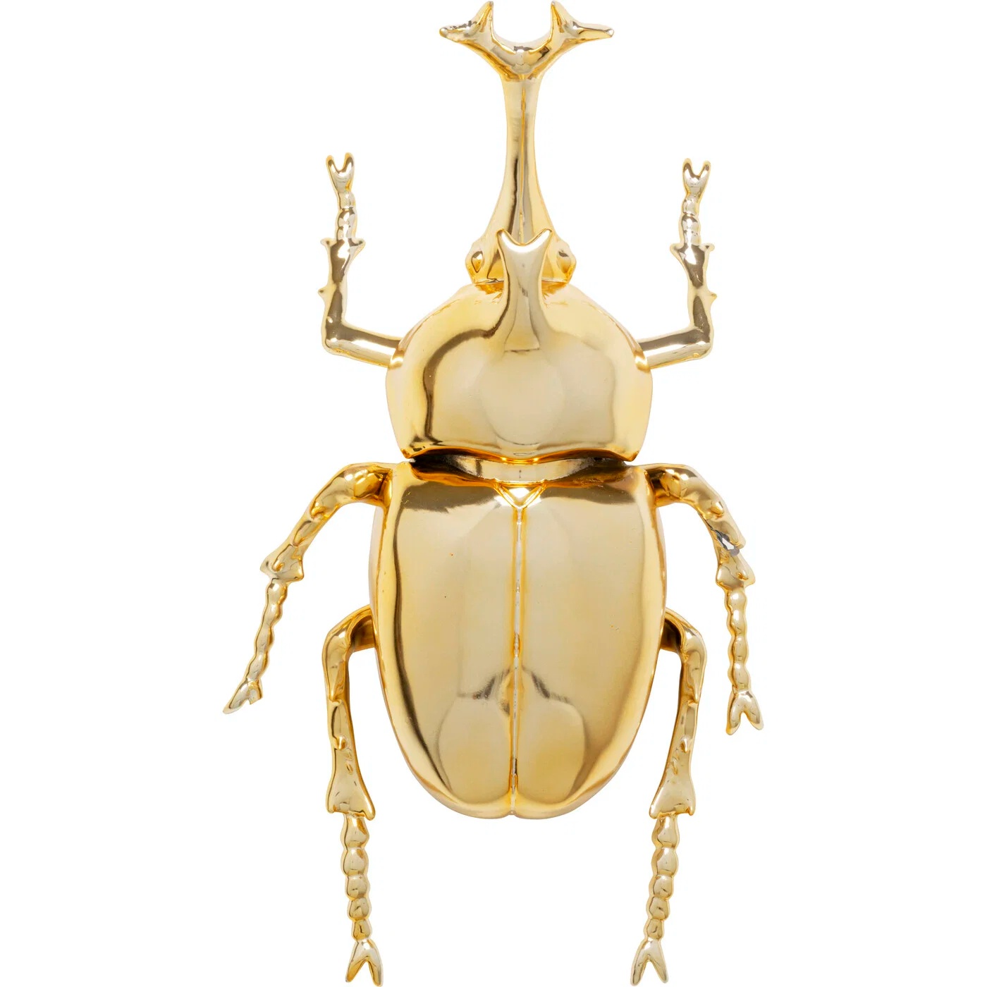 Wandobjekt Hirschkäfer Gold 41 cm