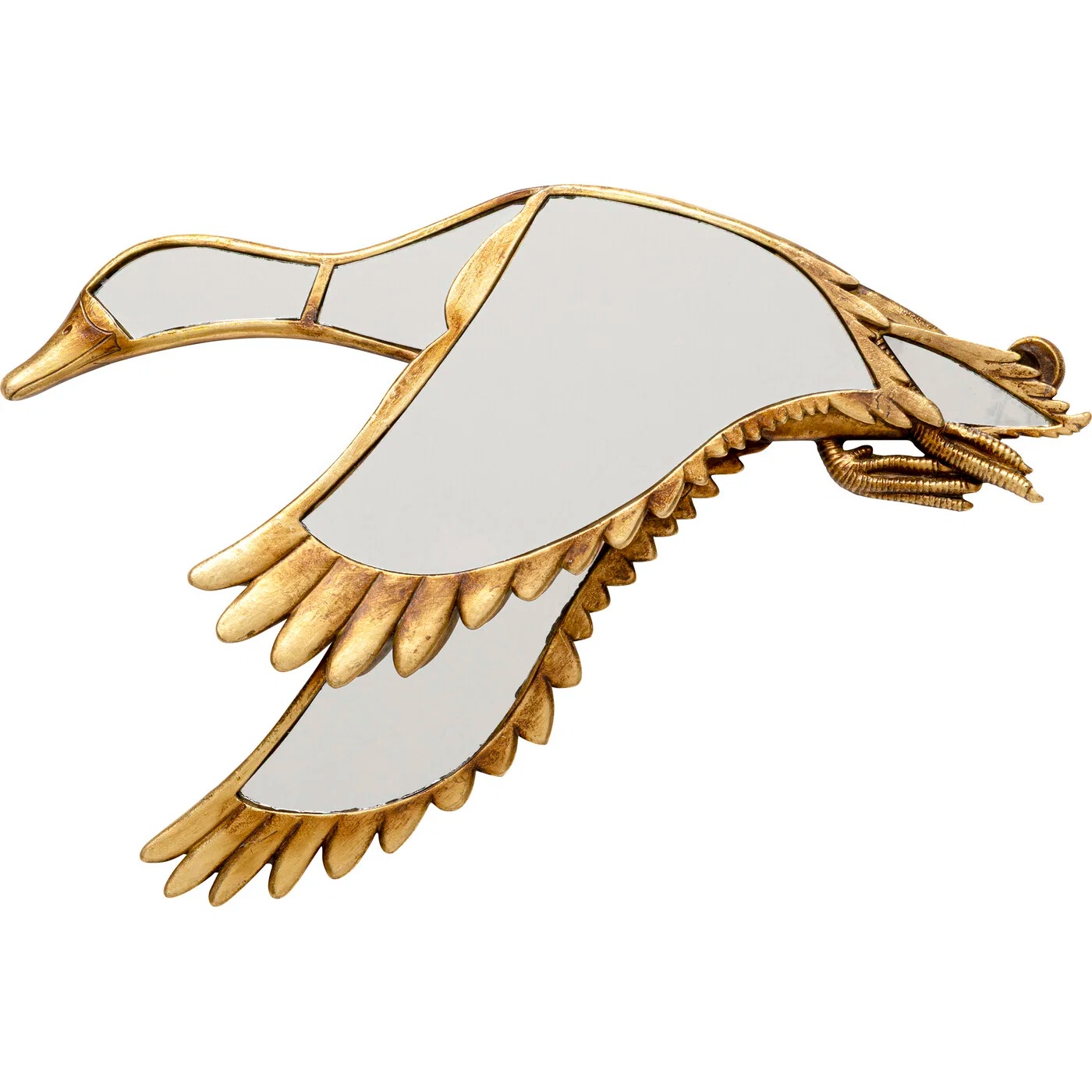 Wandobjekt Spiegel-Ente 37×24 cm