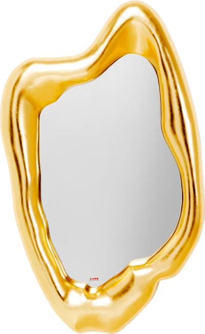 Wandspiegel Facettenspiel Gold 117 × 68 cm