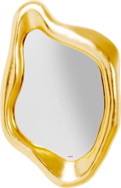 Wandspiegel Facettenspiel Gold 119 × 76 cm