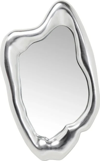 Wandspiegel Facettenspiel Silber 117 × 68 cm