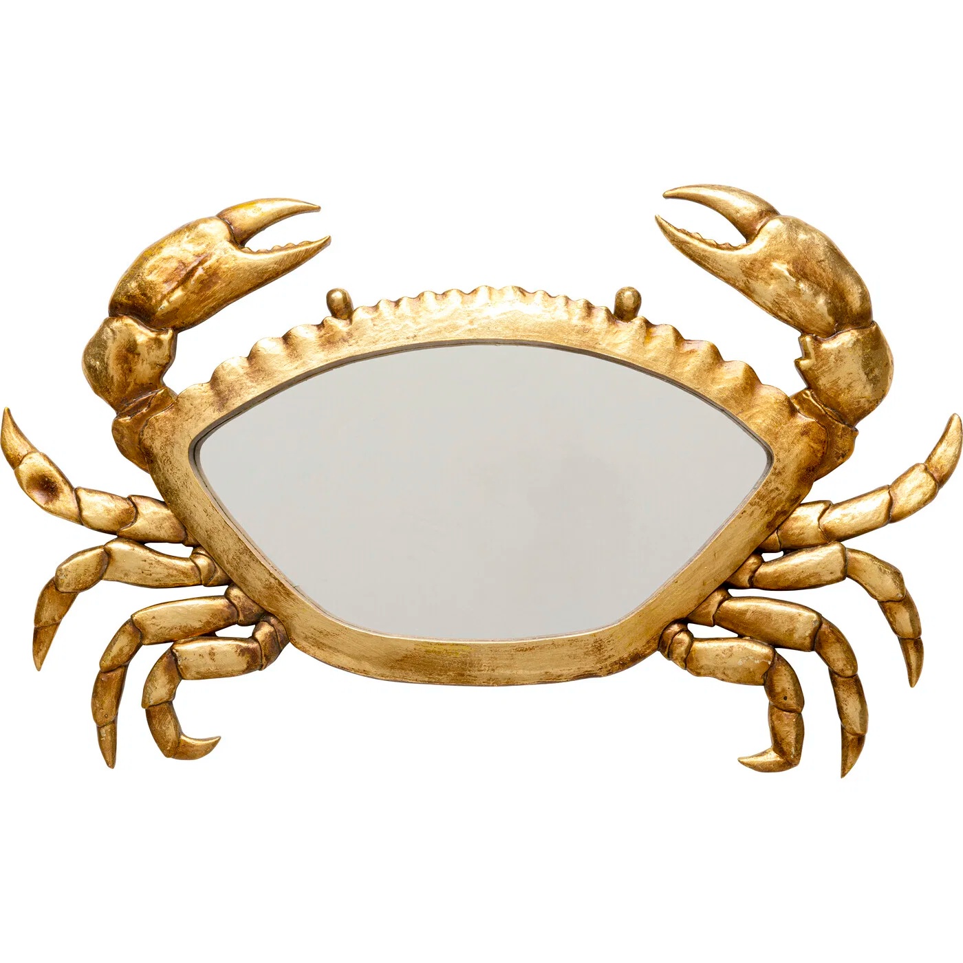Wandspiegel Krabbe Gold 57 × 34 cm