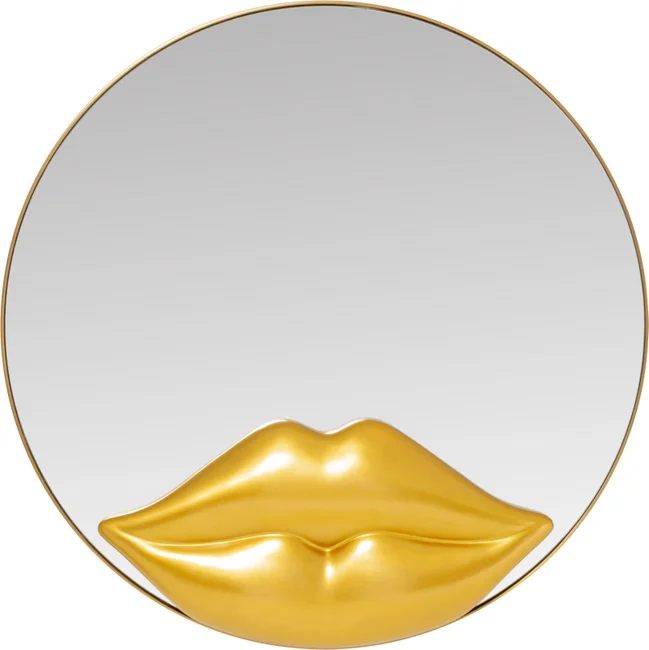 Wandspiegel Lippenkunst Ø 100 cm