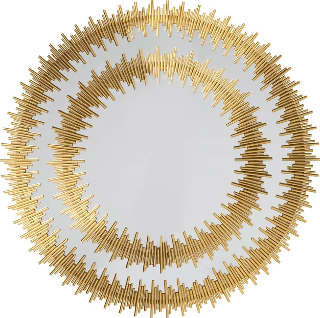 Wandspiegel Sonnenkranz Gold Ø 132 cm