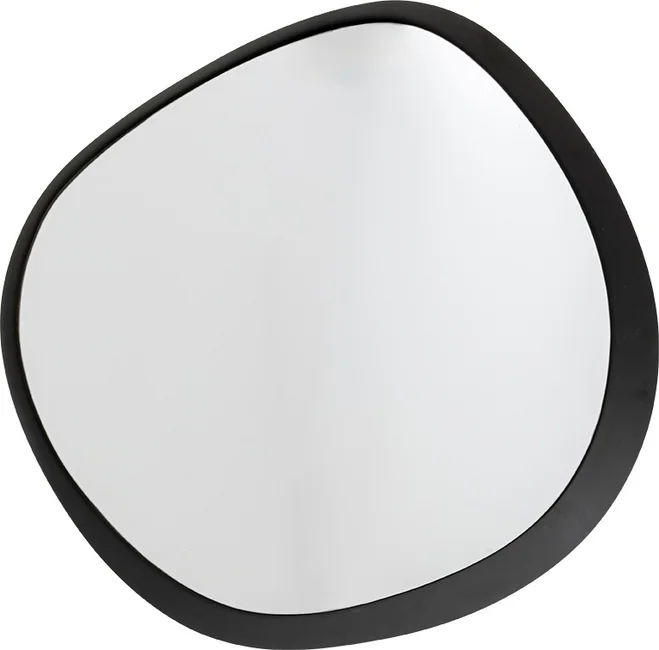 Wandspiegel Wellenform Schwarz