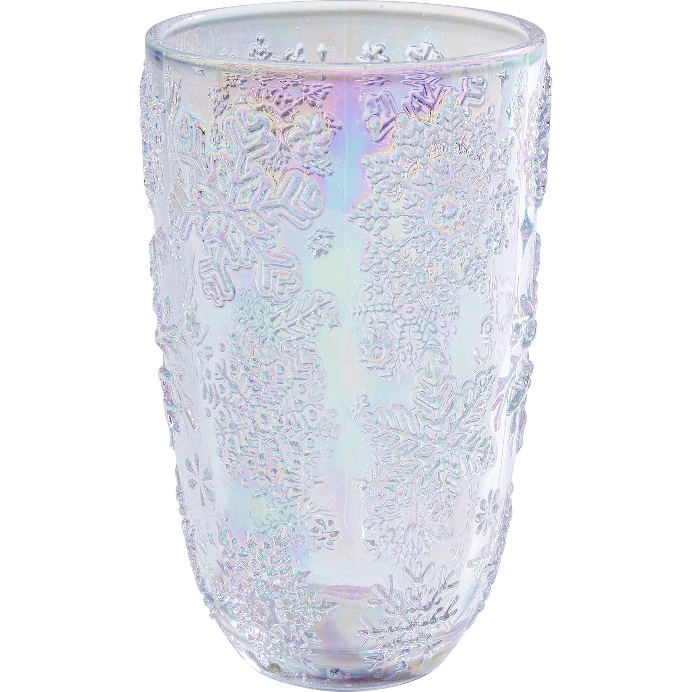Wasserglas Blütenschliff Bunt – 24er-Set