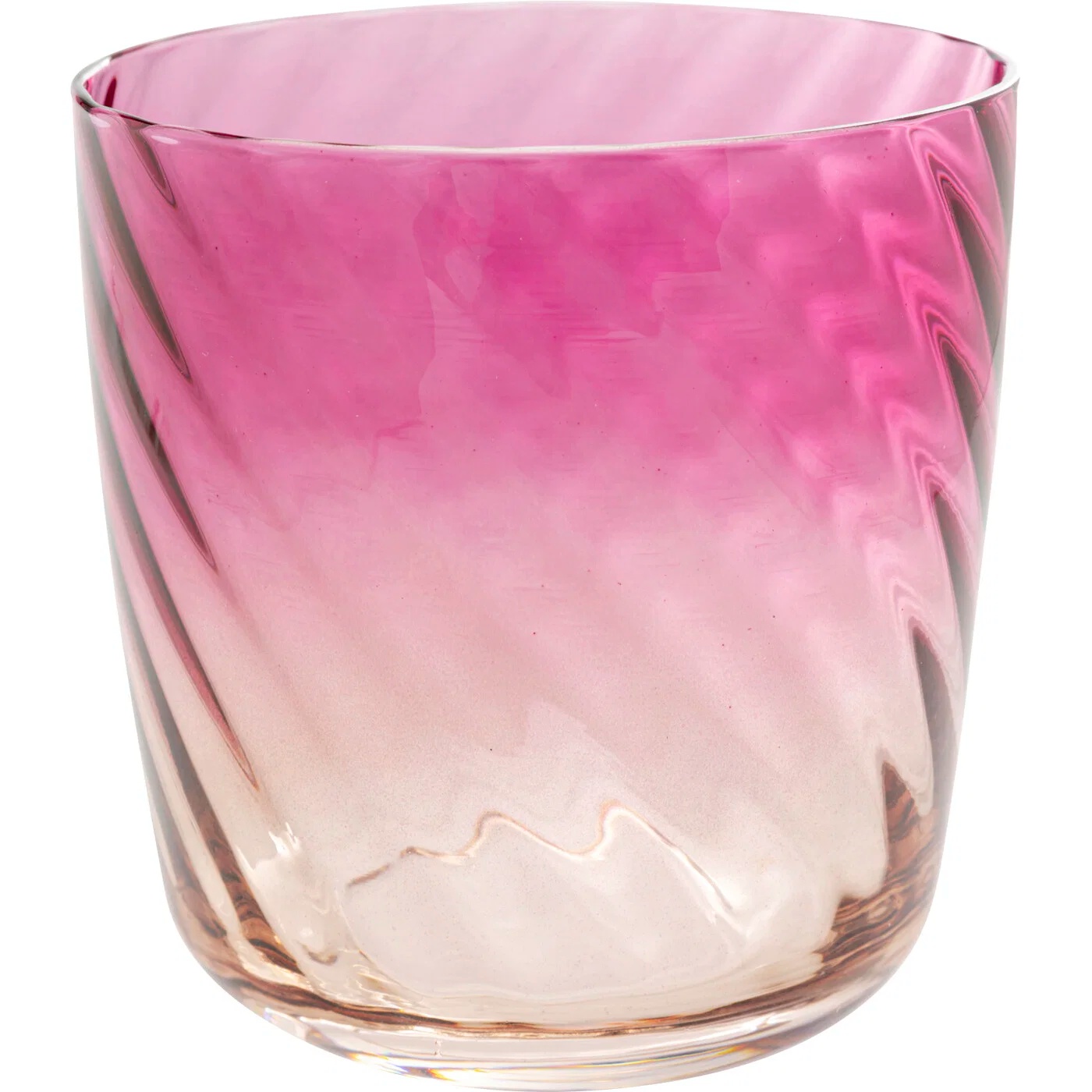 Wasserglas Spiralglas 10cm – 16er-Set