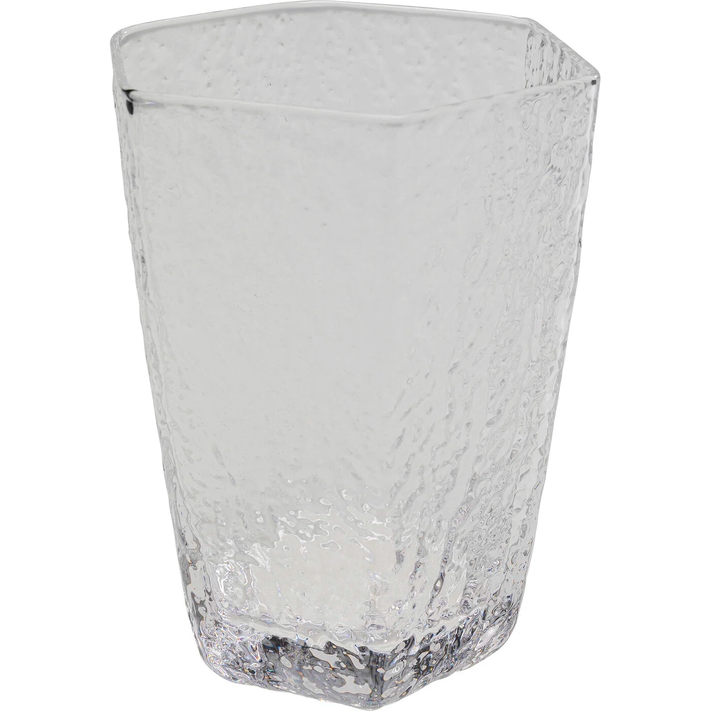 Wasserglas Strukturglas Klar – 24er-Set