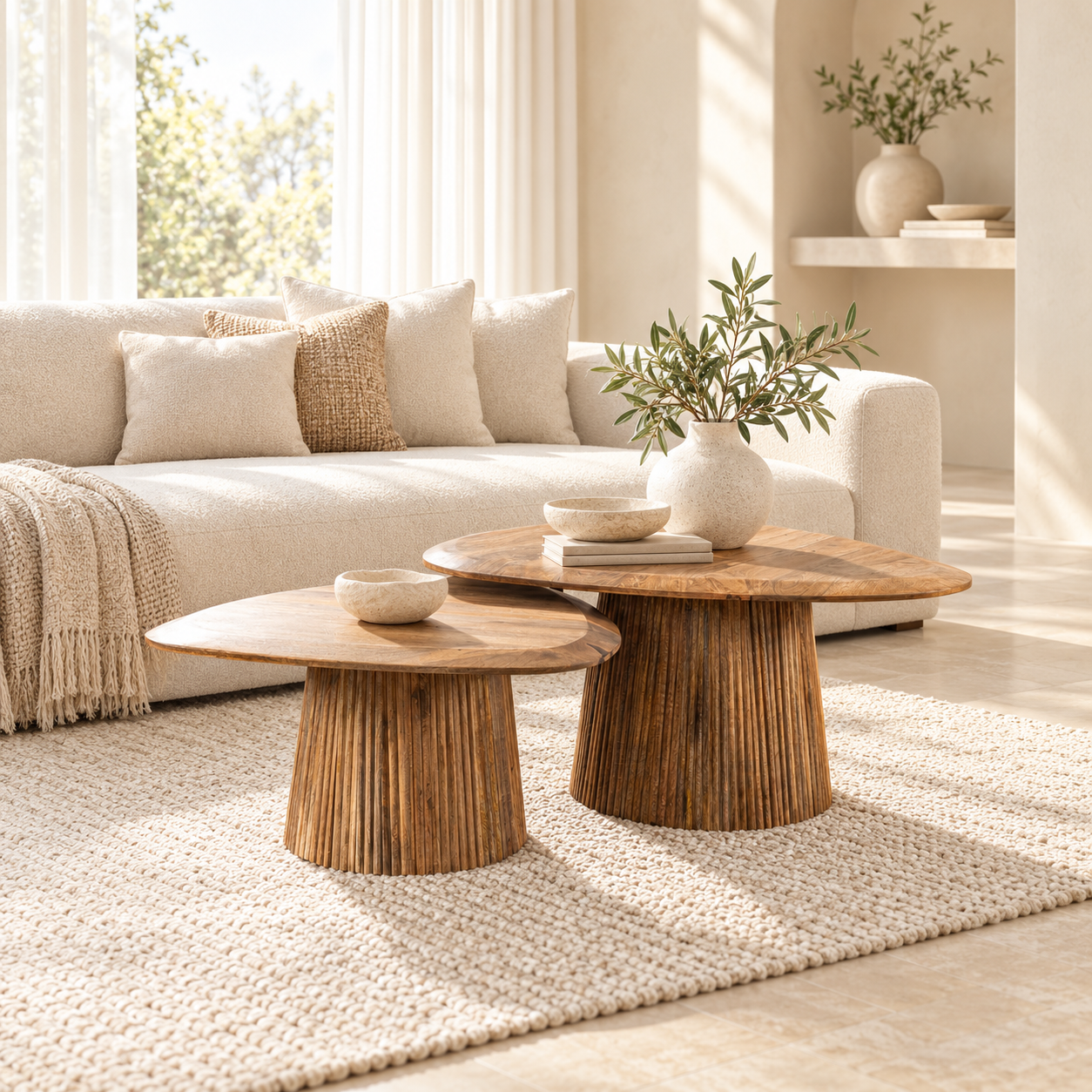 Couchtisch Fjord dreieckig Set aus 2